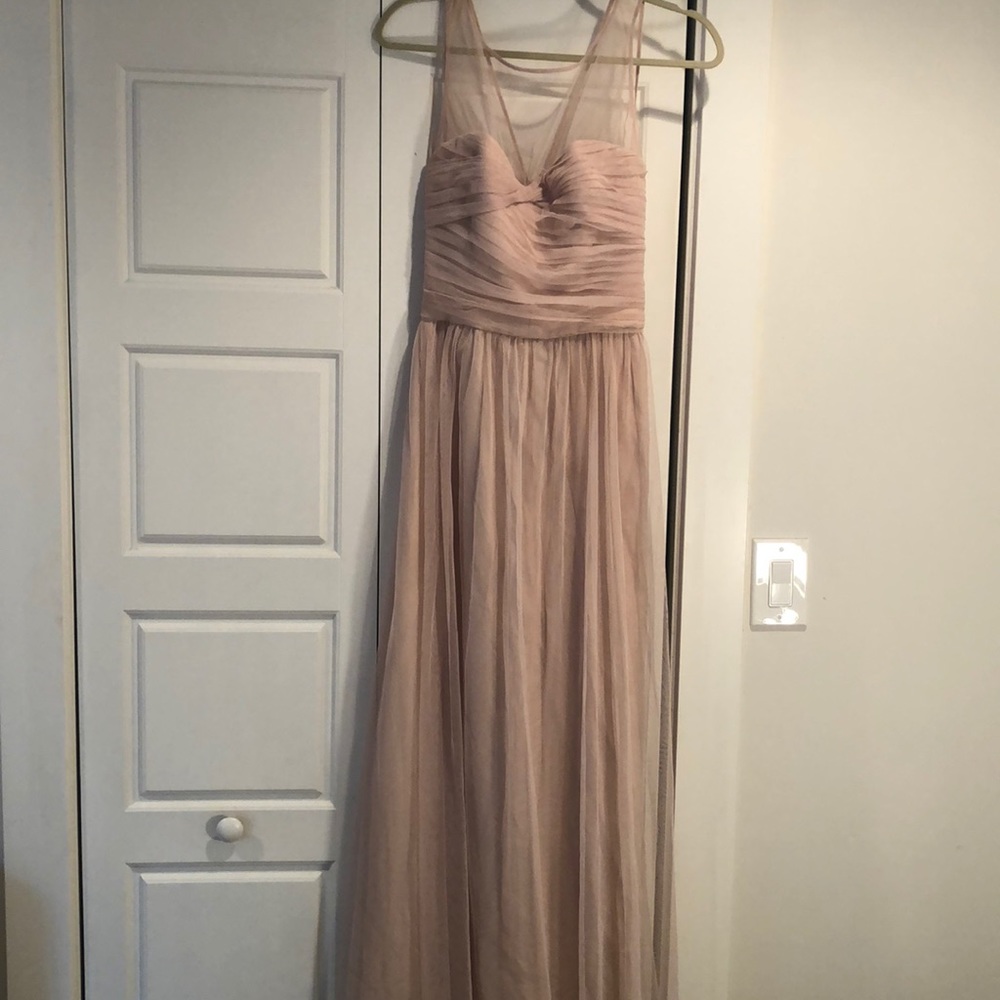 Amsale Tulle bridesmaid dress in Blush - size 10